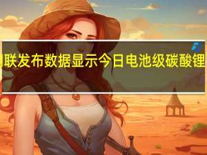 上海钢联发布数据显示今日电池级碳酸锂下跌1000元/吨均价报17.20万元/吨