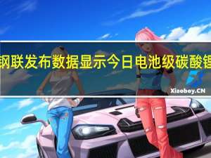 上海钢联发布数据显示今日电池级碳酸锂跌2000元/吨均价报18.85万元/吨