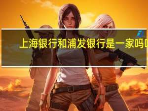 上海银行和浦发银行是一家吗吗（上海银行和浦发银行是一家吗）