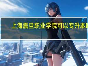 上海震旦职业学院可以专升本吗