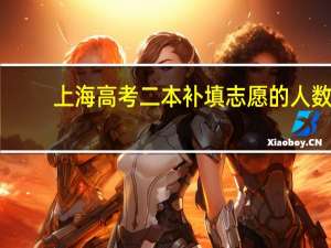上海高考二本补填志愿的人数