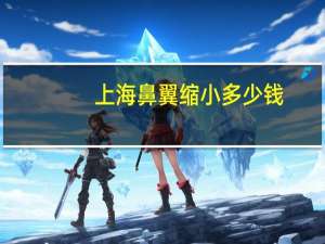 上海鼻翼缩小多少钱(上海哪里做鼻子好)