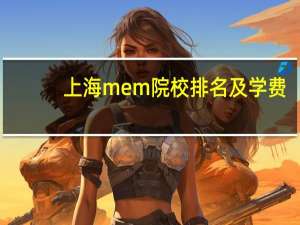 上海mem院校排名及学费