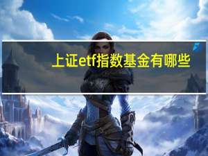 上证etf指数基金有哪些（etf指数基金有哪些）