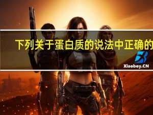 下列关于蛋白质的说法中正确的是