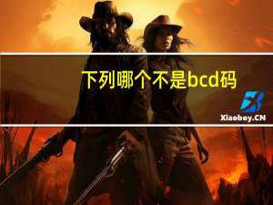 下列哪个不是bcd码（下列选项中 ( )不是BCD码 为什么）