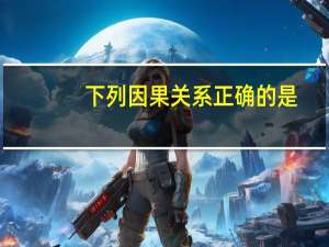 下列因果关系正确的是