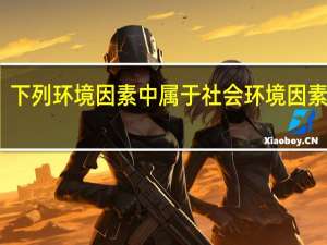 下列环境因素中属于社会环境因素的是（社会环境因素包括哪些）