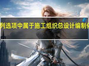下列选项中属于施工组织总设计编制依据的是(  )。