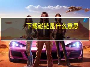 下载磁链是什么意思？各位谢谢