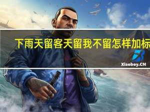 下雨天留客天留我不留怎样加标点（下雨天留客天留我不留加标点）