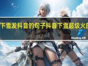 下雪发抖音的句子 抖音下雪超级火的句子