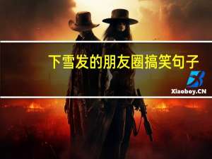 下雪发的朋友圈搞笑句子