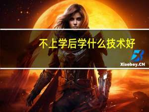 不上学后学什么技术好