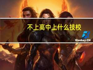 不上高中上什么技校