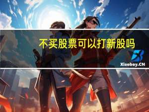 不买股票可以打新股吗