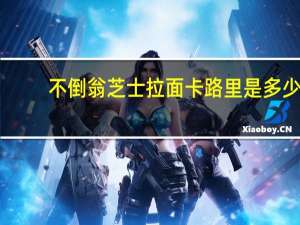 不倒翁 芝士拉面卡路里是多少