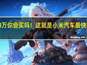 不到30万你会买吗！这就是小米汽车 最快明年2月发布：雷军规划2024年卖10万辆