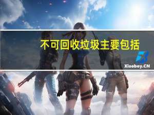 不可回收垃圾主要包括（不可回收垃圾）