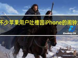 不少苹果用户吐槽因iPhone的闹钟没有响