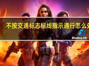 不按交通标志标线指示通行怎么处罚