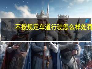 不按规定车道行驶怎么样处罚