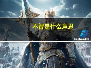 不智是什么意思
