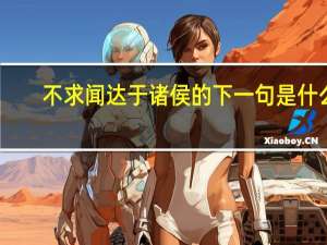 不求闻达于诸侯的下一句是什么