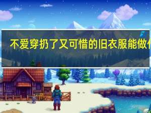 不爱穿扔了又可惜的旧衣服能做什么