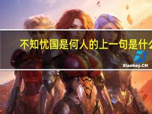 不知忧国是何人的上一句是什么