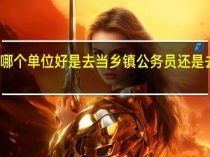 不知道去哪个单位好是去当乡镇公务员还是去市直事业单位