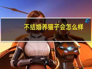 不结婚养猫子会怎么样