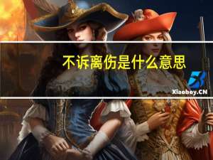 不诉离伤是什么意思