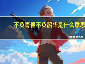 不负青春不负韶华是什么意思