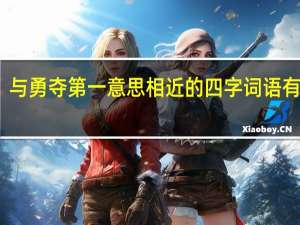 与勇夺第一意思相近的四字词语有哪些