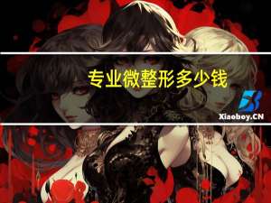 专业微整形多少钱(做双眼皮多少钱)