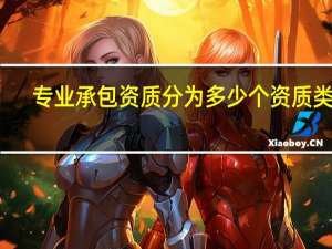 专业承包资质分为多少个资质类别