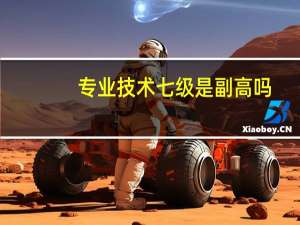 专业技术七级是副高吗