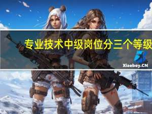 专业技术中级岗位分三个等级
