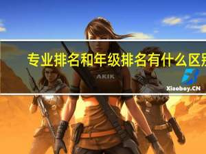 专业排名和年级排名有什么区别