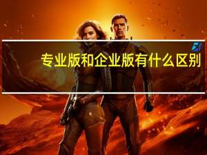 专业版和企业版有什么区别