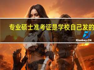 专业硕士准考证是学校自己发的吗