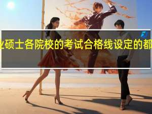 专业硕士各院校的考试合格线设定的都不一样吗