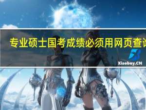 专业硕士国考成绩必须用网页查询吗