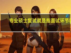专业硕士复试就是指面试环节吗