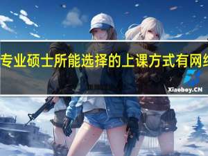 专业硕士所能选择的上课方式有网络班吗