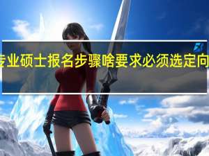 专业硕士报名步骤啥要求必须选定向就业吗