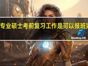专业硕士考前复习工作是可以报班完成吗