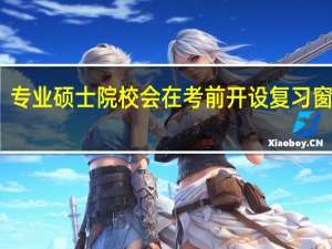 专业硕士院校会在考前开设复习窗口吗