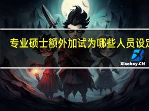 专业硕士额外加试为哪些人员设定的
